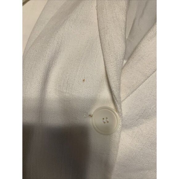 Zara Womens Solid White Long Sleeve Blazer Jacket Xs - Picture 6 of 6